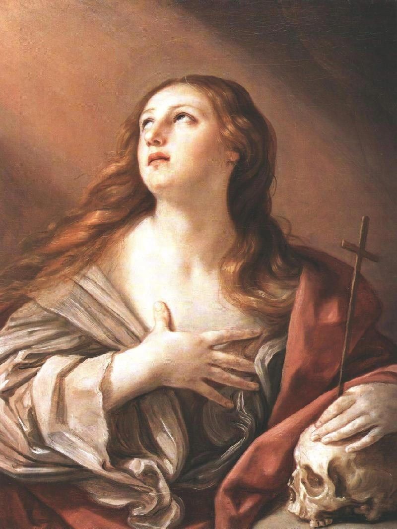 Unknown The Penitent Magdalene By Guido Reni